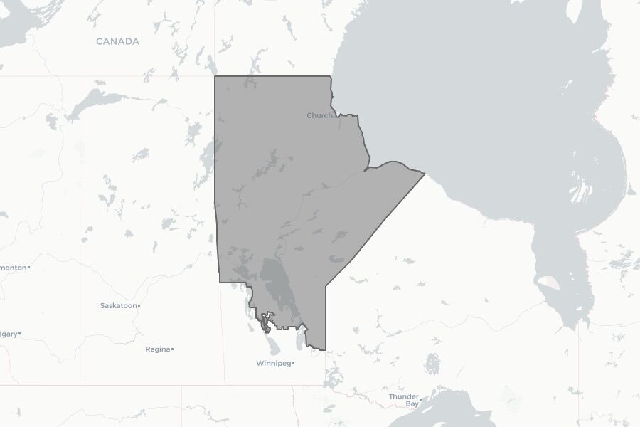 Churchill—Keewatinook Aski 2025 federal election riding boundaries map